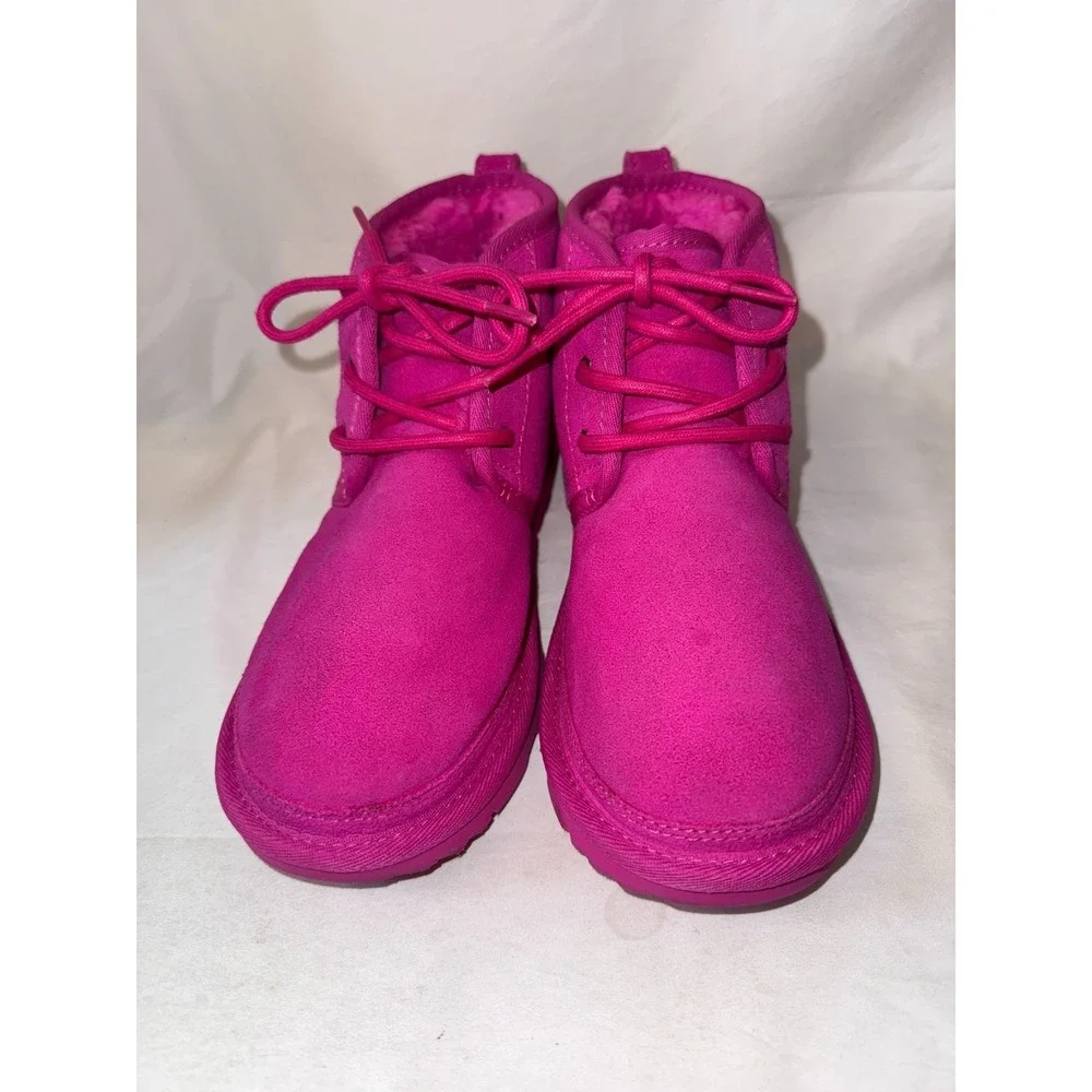 Ugg Neumel II 1017320K Girls Snow 5 Rose Pink Suede Wool Ankle Winter‎ Boots